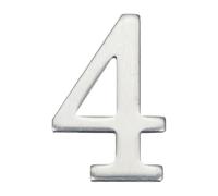sourcing map House Numbers for Outside,Mailbox Number Stickers,Number 4 | 1.85 Inch,Self Adhesive,Aluminum Alloy,Decor for Apartment Office Hotel Room Door Sign