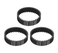 sourcing map HTD-5M Rubber Timing Belt 34 Teeth 170mm Pitch Length 3pcs | Closed Loop Pulley Timing Belt,15mm Width x 3.6mm Height