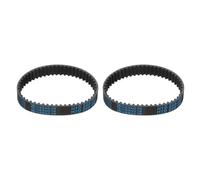 sourcing map HTD-5M Rubber Timing Belt 51 Teeth 255mm Pitch Length 2pcs | Closed Loop Pulley Timing Belt,15mm Width x 3.6mm Height