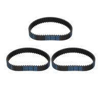 sourcing map HTD-5M Rubber Timing Belt 56 Teeth 280mm Pitch Length 3pcs | Closed Loop Pulley Timing Belt,15mm Width x 3.6mm Height