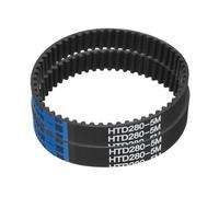 sourcing map HTD-5M Rubber Timing Belt 56Teeth,280mm Lw x 15mm W x 3.6mm H | 2pcs,Closed Loop Pulley Timing Belt
