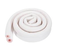 sourcing map HVAC Copper Pipe Insulation Foam Tube, 1/4", 5/8" ID 4ft Heat Preservation Insulated Tubing for Air Conditioning Mini Split Copper Line Set Water Pipes, White/Pink
