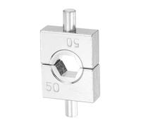 sourcing map Hydraulic Crimping Die 50mm 8 Ton Hexagon Crimper Replacement Dies for YQK-70 Electrical Wire Terminal Crimper Tool Steel Cable
