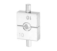 sourcing map Hydraulic Crimping Die 7AWG 10mm 8 Ton Hexagon Crimper Replacement Dies for YQK-70 Electrical Wire Terminal Crimper Tool Steel Cable
