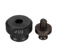 Sourcing Map Hydraulic Hole Punch Die 10mm, Electric Hydraulic Punching Kit for MHP-20 JP-20, Burgundy & Black