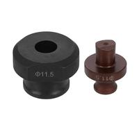 sourcing map Hydraulic Hole Punch Die 11.5mm Round Hole 40Cr Steel Electric Punching Kit for MHP-20 JP-20 Electric Punching Machine, Burgundy & Black