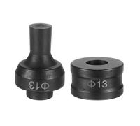 sourcing map Hydraulic Hole Punch Die 13mm Round Hole 40Cr Steel Electric Punching Kit for CH-60 Electric Punching Machine, Black