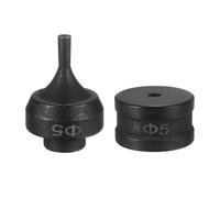 sourcing map Hydraulic Hole Punch Die 5mm Round Hole 40Cr Steel Electric Punching Kit for CH-60 Electric Punching Machine, Black