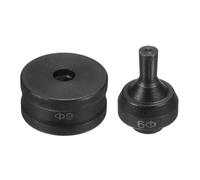 sourcing map Hydraulic Hole Punch Die Φ9mm Round Hole 40Cr Steel Electric Punching Kit for CH75 Electric Punching Machine, Black