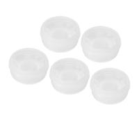 sourcing map IBC Tote Lid Cover 2.2 Inch, Plastic Water Liquid Tank Cap for Food Chemical Industries Storage (White, Pack of 5)