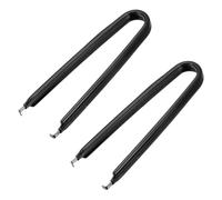 sourcing map IC Puller Chip Extractor Stainless Steel with Insulated Vinyl Grip Black 2 Pack