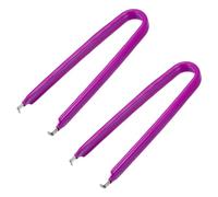 sourcing map IC Puller Chip Extractor Stainless Steel with Insulated Vinyl Grip Purple 2 Pack