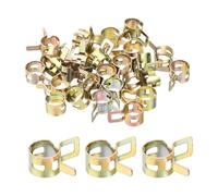 sourcing map ID 10mm 0.4 Inch Fuel Line Hose Clips, Pipe Clamps,Spring Hose Clamp,Low Pressure Air Clamp, Water Pipe Air Tube Vacuum Hose Clamp Fastener,Pack of 30