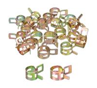 sourcing map ID 10mm 12mm 3/8 Inch 1/2 Inch Fuel Line Hose Clips, Pipe Spring Hose Clamp,Low Pressure Air Clamp, Water Pipe Air Tube Vacuum Hose Clips Fastener Pack of 20