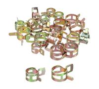 sourcing map ID 11mm 15mm 7/16 Inch 9/16 Inch Fuel Line Hose Clips, Pipe Spring Hose Clamp,Low Pressure Air Clamp, Water Pipe Air Tube Vacuum Hose Clips Fastener Pack of 20