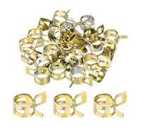 sourcing map ID 12mm 1/2inch Fuel Line Hose Clips, Pipe Clamps,Spring Hose Clamp,Low Pressure Air Clamp, Water Pipe Air Tube Vacuum Hose Clamp Fastener,Pack of 30