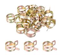 sourcing map ID 20mm 13/16inch Fuel Line Hose Clips, Pipe Clamps,Spring Hose Clamp,Low Pressure Air Clamp, Water Pipe Air Tube Vacuum Hose Clamp Fastener,Pack of 20