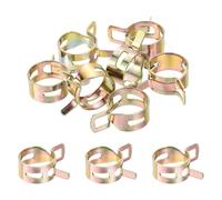 sourcing map ID 20mm 13/16inch Fuel Line Hose Clips, Pipe Clamps,Spring Hose Clamp,Low Pressure Air Clamp, Water Pipe Air Tube Vacuum Hose Clamp Fastener,Pack of 10