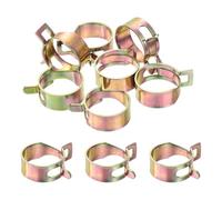 sourcing map ID 25mm 1inch Fuel Line Hose Clips, Pipe Clamps,Spring Hose Clamp,Low Pressure Air Clamp, Water Pipe Air Tube Vacuum Hose Clamp Fastener,Pack of 10