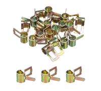 sourcing map ID 5mm 3/16 Inch Fuel Line Hose Clips, Pipe Spring Hose Clamp,Low Pressure Air Clamp, Water Pipe Air Tube Vacuum Hose Clips Fastener Pack of 60