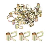 sourcing map ID 5mm 3/16inch Fuel Line Hose Clips, Pipe Clamps,Spring Hose Clamp,Low Pressure Air Clamp, Water Pipe Air Tube Vacuum Hose Clamp Fastener,Pack of 30