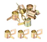 sourcing map ID 6mm 1/4inch Fuel Line Hose Clips, Pipe Clamps,Spring Hose Clamp,Low Pressure Air Clamp, Water Pipe Air Tube Vacuum Hose Clamp Fastener,Pack of 5