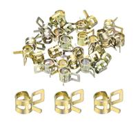 sourcing map ID 7mm 1/4inch Fuel Line Hose Clips, Pipe Clamps,Spring Hose Clamp,Low Pressure Air Clamp, Water Pipe Air Tube Vacuum Hose Clamp Fastener,Pack of 30