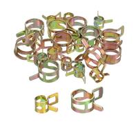 sourcing map ID 8mm 15mm 5/16 Inch 9/16 Inch Fuel Line Hose Clips, Pipe Spring Hose Clamp,Low Pressure Air Clamp, Water Pipe Air Tube Vacuum Hose Clips Fastener Pack of 20