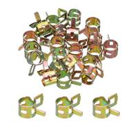 sourcing map ID 9mm 11/32 Inch Fuel Line Hose Clips, Pipe Spring Hose Clamp,Low Pressure Air Clamp, Water Pipe Air Tube Vacuum Hose Clips Fastener Pack of 60