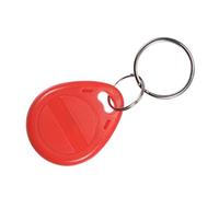sourcing map ID Card Key Fobs RFID Proximity 125KHz Rewritable Copyable Token Tag for Door Entry Access Control System Red Pack of 15