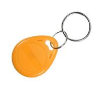 sourcing map ID Card Key Fobs RFID Proximity 125KHz Rewritable Copyable Token Tag for Door Entry Access Control System Yellow Pack of 5