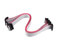 sourcing map IDC 20 Pins Connector Flat Ribbon Cable Female Connector Length 30cm 2mm Pitch,5pcs