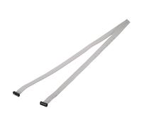 sourcing map IDC Connector Flat Ribbon Cable, 16 Pins 2mm Pitch 1m Length FC to FC Dual Female Connector Flat Ribbon Cable Wire for Industrial Electronics, Gray