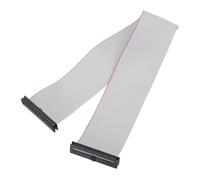 sourcing map IDC Connector Flat Ribbon Cable, 34 Pins 2mm Pitch 30cm Length FC to FC Dual Female Connector Flat Ribbon Cable Wire for Industrial Electronics, Gray