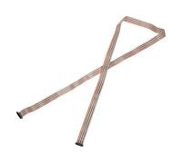 sourcing map IDC Rainbow Wire Flat Ribbon Cable 2.54mm Pitch 20 Pin Connection Line FC Dual Female Black Connector for DIY Experiment 5 Ft Length 1 Pcs