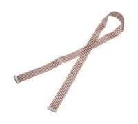 sourcing map IDC Rainbow Wire Flat Ribbon Cable 2.54mm Pitch 26 Pin Connection Line FC Dual Female Gray Connector for DIY Experiment 4 Ft Length 1 Pcs