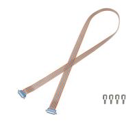 sourcing map IDC Rainbow Wire Flat Ribbon Cable DB25 Female to DB25 Female 59 Inch Length 2.54mm Pitch Breadboard Jumper Wires for Electronic Projects