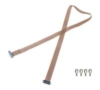 sourcing map IDC Serial Cable Rainbow Wire Flat Ribbon Cable DB25 Male to DB25 Female 59 Inch Length 2.54mm Pitch Breadboard Jumper Wires for Electronic Projects