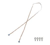 sourcing map IDC Serial Cable Rainbow Wire Flat Ribbon Cable DB9 Male to DB9 Female 78.7 Inch Length 2.54mm Pitch Breadboard Jumper Wires for Electronic Projects