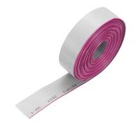 sourcing map IDC Wire Flat Ribbon Cable 4m/13.1ft Length 1.27mm Pitch 16Pin Gray for JTAG/ISP Connecting