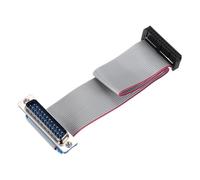 sourcing map IDC Wire Flat Ribbon Cable DB25 Male to FC-26 Female Connector 2.54mm Pitch 20cm Length