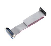 sourcing map IDC Wire Flat Ribbon Cable DB25 Male to FC-26 Female Connector 2.54mm Pitch 30cm Length