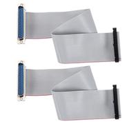 sourcing map IDC Wire Flat Ribbon Cable DB37 Male to FC-40 Female Connector 2.54mm Pitch 30cm Length 2pcs