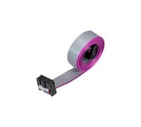 sourcing map IDC Wire Flat Ribbon Cable FC/FC Connector A-type 10 Pins 2.54mm Pitch 1m Length Gray