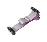 sourcing map IDC Wire Flat Ribbon Cable FC/FC Connector A-type 14Pins 2.54mm Pitch 30cm Length Gray