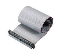 sourcing map IDC Wire Flat Ribbon Cable FC/FC Connector A-type 50Pins 2.54mm Pitch 30cm Length Gray