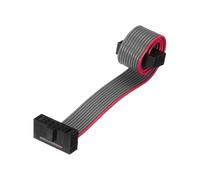 sourcing map IDC Wire Flat Ribbon Cable FC/FC Female Connector A-type 10Pins 1.27mm Pitch 10cm Length Dark Grey