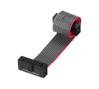sourcing map IDC Wire Flat Ribbon Cable FC/FC Female Connector A-type 12Pins 1.27mm Pitch 10cm Length Dark Grey