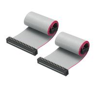 sourcing map IDC Wire Flat Ribbon Cable FC/FD Connector A-type 34Pins 2.54mm Pitch 0.2m Length Gray, 2pcs