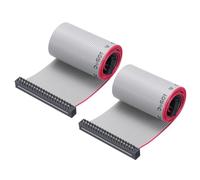 sourcing map IDC Wire Flat Ribbon Cable FC/FD Connector A-type 40Pins 2.54mm Pitch 0.5m Length Gray, 2pcs